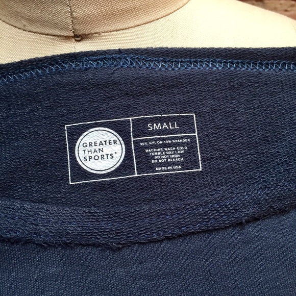 LAST CALL!  GTS Slate Blue Terry Cloth Sweatshirt - Picture 8 of 8